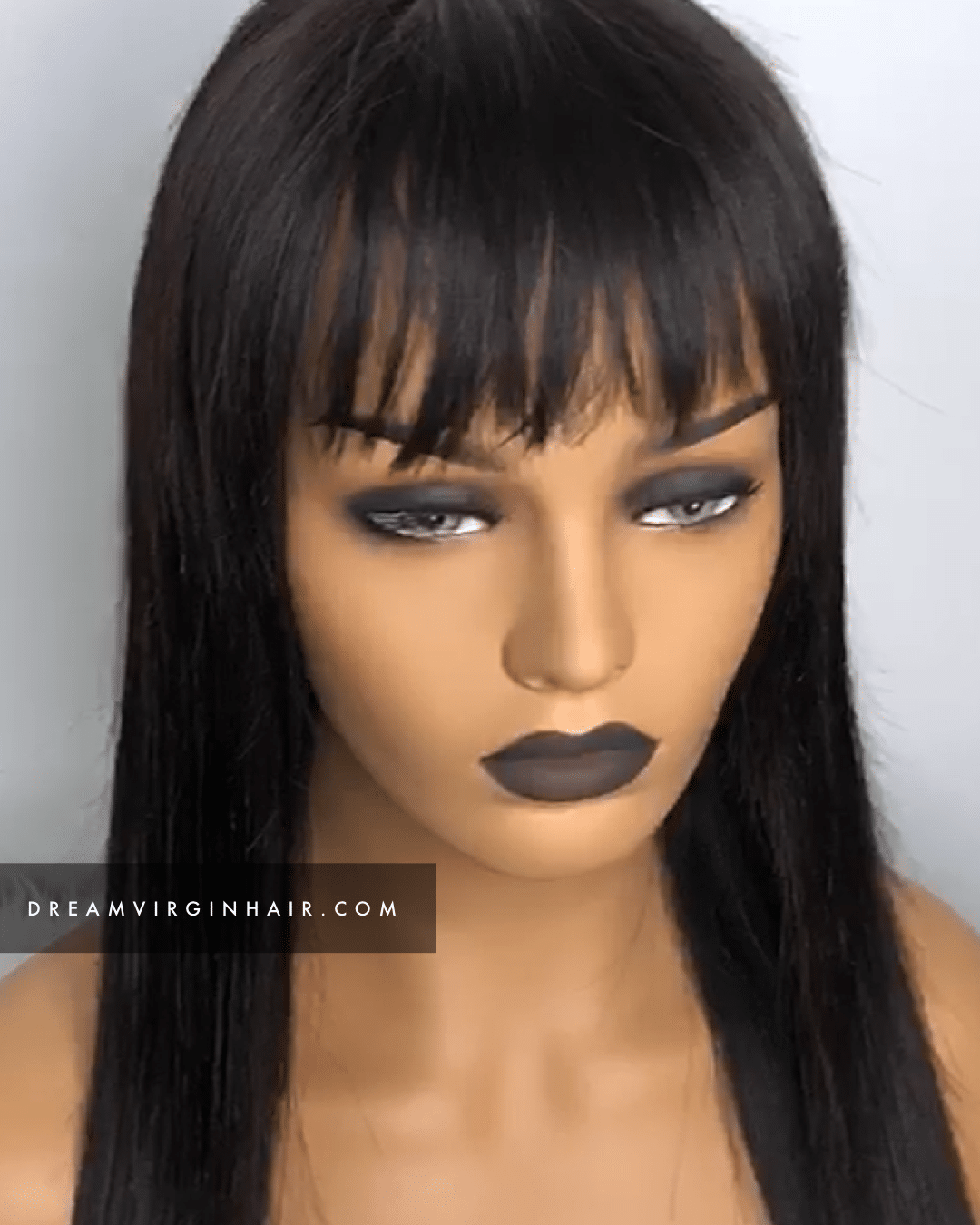 perruque sans colle frange