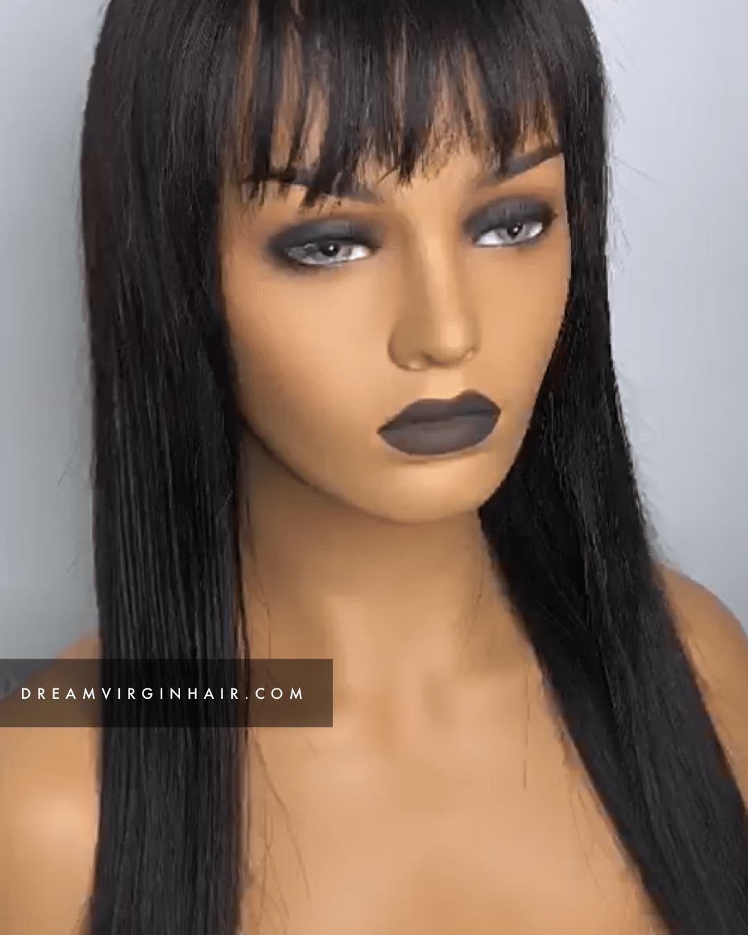 perruque sans colle frange