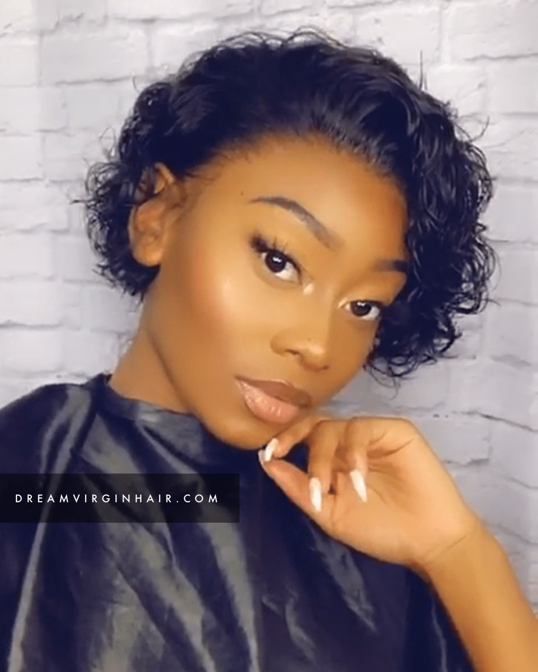 perruque courte lace frontal bouclee dream virgin hair amandineluxioushair